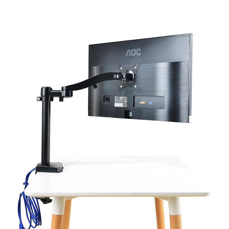 Single Height Adjustable Computer Monitor Stand