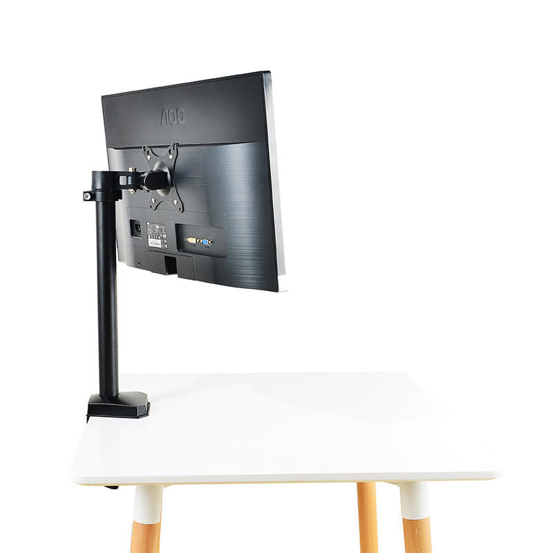 Single Fully Adjustable Monitor Mount For 1 Computer Screen Up To 27 Inches
