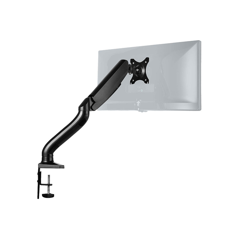 Full Motion Swivel Monitor Desk Mount with Gas Spring